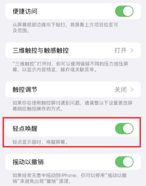 城中苹果授权维修站分享iPhone轻点无法唤醒怎么办 