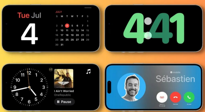 城中苹果手机维修分享iOS17横屏充电待机显示有什么好处 