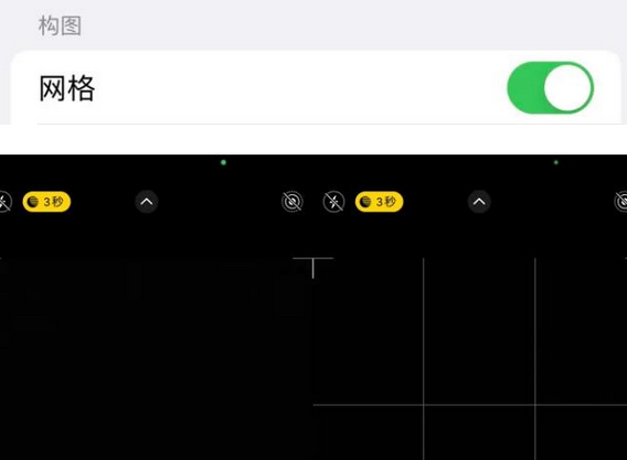 城中苹果手机维修网点分享iPhone如何开启九宫格构图功能
