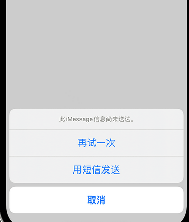 城中apple维修iPhone上无法正常发送iMessage信息